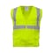 Refrigiwear Hivis Zipper Mesh Safety Vest Hv Lime Lar 0198RHVLLAR - alternate 1