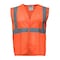 Refrigiwear Hivis Mesh Safety Vest Hv Orange Lar 0199RHVOLAR - alternate 1