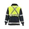 Refrigiwear Hi-Vis Insulated Jacket, 70% Nylon/30% Polyester, Lime/Navy, S 0342RTLNSMLL2 - alternate 3