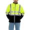 Refrigiwear HI-Vis Insulated Softshell Jacket, Polyester, Black/Lime, 3XL 0496RBLM3XLL2 - alternate 4
