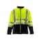 Refrigiwear HI-Vis Insulated Softshell Jacket, Polyester, Black/Lime, 3XL 0496RBLM3XLL2 - alternate 1