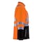 Refrigiwear HI-Vis Insulated Softshell Jacket, Polyester, Black/Orange, M 0496RBORMEDL2 - alternate 2
