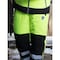 Refrigiwear Hi-Vis Bib Overalls, Polyester, Black/Lime, M 0797RBLMMEDL2 - alternate 3