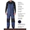 Refrigiwear Frostline Bib Overalls, Nylon, Black/Blue, S 7120RNBKSML - alternate 6