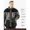 Refrigiwear PolarForce Jacket, Polyester, Zipper with Storm Flap, Grey, M 8140RBCHMED - alternate 4