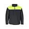 Refrigiwear Hi-Vis Insulated Jacket, Polyester, Zipper, Black/Lime, S 8220RBLMSML - alternate 1