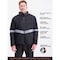 Refrigiwear Men's Insulated Softshell Jacket, Polyester, Zipper, Black/Charcoal, 4XL 8490RBCH4XLL2 - alternate 6