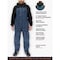Refrigiwear Cooler Wear Bib Overalls, Ripstop Coated Nylon, Navy, S 0585RNAVSML - alternate 2