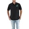 Refrigiwear Men's Polo Shirt, Polyester, Flat Knit Collar with 3 Buttons Closure, 1 Pocket(s), Black 9016RBLKLAR - alternate 5