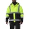 Refrigiwear Men's Hi-Vis 3-in-1 Insulated Rainwear Jacket, Polyester, Black/Lime, 4XL 9178RBLM4XLL2 - alternate 5
