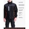 Refrigiwear Men's Polarforce Hybrid Fleece Jacket, Polyester Fleece, Zipper, Black, S 9740RBLKSML - alternate 3