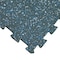 Rubber-Cal ReUz Rubber Tiles - 6mm x 20 in x 20 in - Blue/White Speckle, 32PK 03-274R-BW-32 - alternate 1