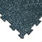 Rubber-Cal ReUz Rubber Tiles - 6mm x 20 in x 20 in - White Speckle, 64PK 03-274R-WH-64 - alternate 1
