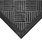 Rubber-Cal Commercial Entrance Mat, Rubber, 2.5mm Thick, Black, 2 ft W x 3 ft L 03-235-CH-2x3 - alternate 2