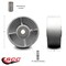Service Caster SCC - 5 Semi Steel Cast Iron Wheel w/Roller Bearing- 1/2 Bore-600 lbs Capacity