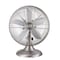 Good Housekeeping 12in Retro Table Fan in Brushed NIckel finish 92605 - alternate 1