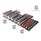 TEKTON Steckschlüssel-Schienen & Tablett Set – Für 1/4", 3/8" & 1/2" Antrieb, 196-Tool Organizer OST97902