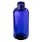 Tricorbraun 4 oz Cobalt Blue PET Plastic Boston Round Bottle- 24-410 Neck Finish 022646 - alternate 2