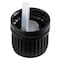 Tricorbraun 18Mm Black  P/P Tamper Evident Closure, Ribbed Skirt, W/ 0.9Mm Orifice Inverted Dropper Tip 146237 - alternate 2