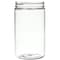 Tricorbraun 32 oz Clear PET Plastic Straight Sided Jar- 89-400 Neck Finish 030358 - alternate 1