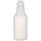 Tricorbraun 16 oz Natural HDPE Plastic Round Carafe/Decanter Bottle- 28-400 Neck Finish 027776 - alternate 1