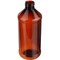 Tricorbraun 16 oz Light Amber PET Plastic Modern Round Bottle- 28-410 Neck Finish 028202 - alternate 1