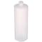 Tricorbraun 32 oz Natural HDPE Plastic Cylinder Round Bottle- 28-410 Neck Finish 029704 - alternate 5
