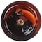 Tricorbraun 8 oz Light Amber PET Plastic Boston Round Bottle- 24-410 Neck Finish 024970 - alternate 2