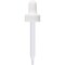 Tricorbraun 20-400 White P/P Dropper Assembly Closure, 7 X 76Mm Straight Glass Pipette, White Bulb 600103 - alternate 2