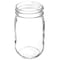 Tricorbraun 16 oz Clear Glass Round Economy Jar- 70-450 Neck Finish 012830 - alternate 1