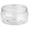 Tricorbraun 8 oz Clear PET Plastic Round Low Profile Jar- 89-400 Neck Finish 134676 - alternate 1