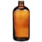 Tricorbraun 16 oz Amber Glass Boston Round Bottle-  28-400 Neck Finish 012671 - alternate 2
