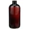 Tricorbraun 8 oz Light Amber PET Plastic Boston Round Bottle- 24-410 Neck Finish 024970 - alternate 3