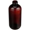 Tricorbraun 8 oz Light Amber PET Plastic Boston Round Bottle- 24-410 Neck Finish 024970 - alternate 1