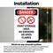 Signmission Paint Storage Area, 5 in W x Rectangle, Vinyl Decal OS ...