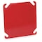 Raco Box Cover, Square Box Type, 2 Gang, Galvanized Steel, Blank Cover Type 911-8 - alternate 1