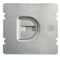 Raco Box Cover, Square Box Type, 2 Gang, Galvanized Steel, Flat Cover Type 702FD - alternate 1