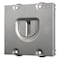Raco Box Cover, Square Box Type, 2 Gang, Galvanized Steel, Raised Cover Type 702RD - alternate 1