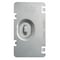 Raco Box Cover, Square Box Type, 1 Gang, Galvanized Steel, Flat Cover Type 701F - alternate 1