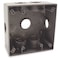 Bell Outdoor Weatherproof Electrical Box, 31 cu in, Double Gang Box Type, 2 Gangs, Aluminum, Square Shape 5346-0 - alternate 1