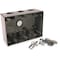 Bell Outdoor Weatherproof Electrical Box, 55 cu in, Three Gang Box Type, 3 Gangs, Aluminum, Rectangular Shape 5390-0 - alternate 1