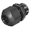 Hubbell Wiring Device-Kellems Cable Connector, PG11, Straight, Black SECP11BA - alternate 1