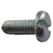 Zoro Select #8-32 x 1/2 in Slotted Pan Machine Screw, Zinc Plated Steel, 100 PK U24520.016.0050 - alternate 1