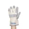 Mcr Safety Leather Gloves, Cowhide, Safety Cuff, Wing Thumb, Gray, L, 1 PR 1702L - alternate 4