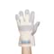 Mcr Safety Leather Gloves, Cowhide, Safety Cuff, Wing Thumb, Full Finger, Gray, XL, 1 PR 1711 - alternate 4