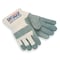 Mcr Safety Leather Gloves, Cowhide, Safety Cuff, Wing Thumb, Full Finger, Gray/Tan, L, 1 PR 1700L - alternate 1
