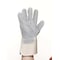 Mcr Safety Leather Gloves, Cowhide, Safety Cuff, Wing Thumb, Full Finger, Gray/Tan, L, 1 PR 1700L - alternate 4