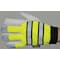 Mcr Safety Hi-Vis Cold Protection Mechanics Gloves, Grain Goatskin Palm, Hook-and-Loop Cuff, Black/Lime/White 968L - alternate 6