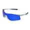 Mcr Safety Rubicon (T4), Safety Glasses, Anti-Scratch, Dark Green Mirror Lens, Black/Silver Frame, Frameless T411G - alternate 1
