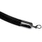 Lawrence Metal Black Velour Rope, 1-1/2 In x 6 ft, Black ROPE-VELR-33-06/0-2-SNAP-1P - alternate 1